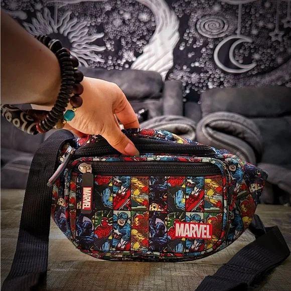 Y2K Marvel Multicolor Graphic Belt Bag ❌60% OFF SALE❌ new with out tags - Picture 2 of 13